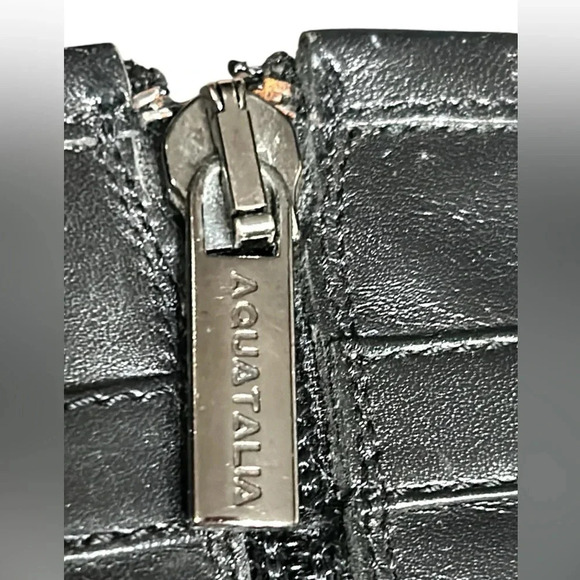 Aquatalia boots,vtg,women 7.5,knee high ,tall,riding boots,pre owned,black - Picture 2 of 15